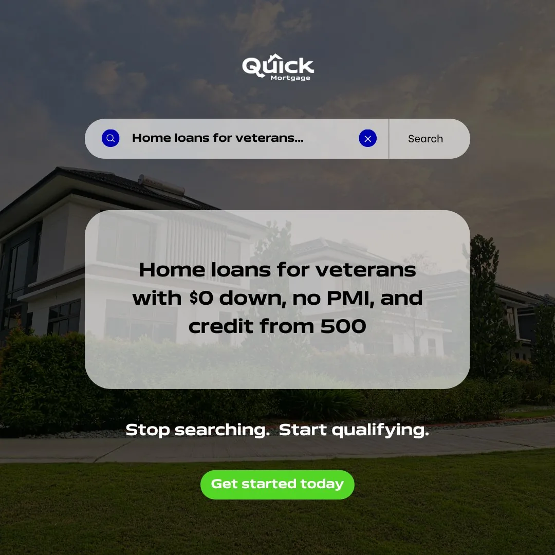 VA home loans for veterans with $0 down and credit scores from 500 in Texas